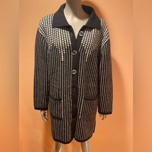 NUR Collection Jacket/Coat, Size-Large, Color-Black and White